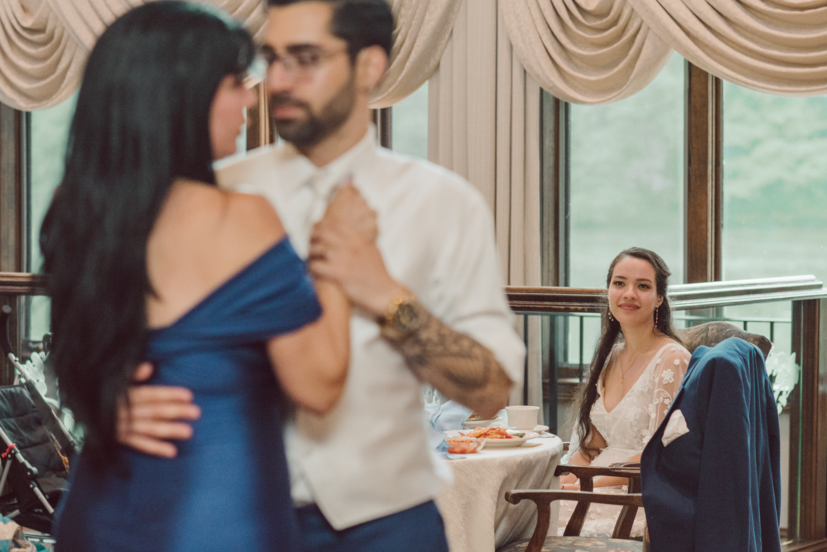 These two dancers, passionate lovers got married on a hot humid day at Auletto Caterers in Deptford NJ. Even though it was hot & humid Nina and Hector were all smiles as well as their family during the family portrait time. Wedding couple's and families that listens to you and does everything you ask them to even though the weather and environment can be tough are the BEST kind of clients! Nina and Hector were that best ideal clients, they from day one left all control regarding photo to me, did not question or have concerns. Knowing that you have this full trust and control on the wedding day makes you want to give your 100% and more. Nina and Hector are one of my top ideal clients and their wedding day photos are living proof of it. Nina and Hector's wedding day was combined of casual, mess, chaos, laughters, chill, emotional and passionate love for dancing. This was my first time at Auletto Caterers and in this part of NJ and this wedding venue in Deptford NJ was a pleasant surprise. It was full of secret locations for photos, garden, little pond where I played around with reflections, peacocks, waterfall and lavender field! Plus kind people to work with. Nina and Hector's July wedding at Auletto Caterers NJ captured by Karis from Hey Karis NY, NJ, Brooklyn, Hudson Valley and Catskills Wedding and Elopement Photographer.